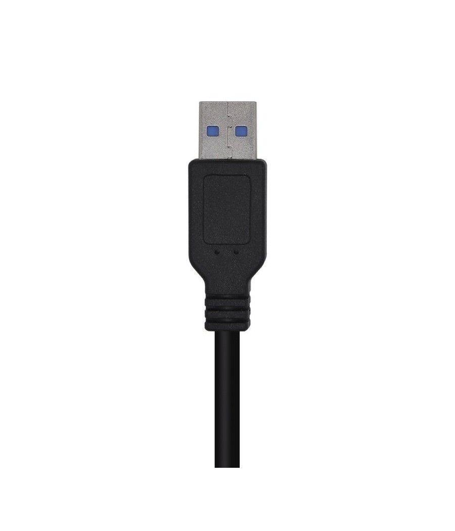 Cable USB 3.0 Aisens A105-0446/ USB Macho - USB Macho/ 1m/ Negro - Imagen 3