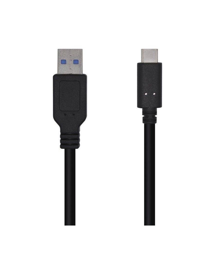 Cable USB 3.1 Aisens A107-0449/ USB Tipo-C Macho - USB Macho/ 0.5m/ Negro - Imagen 1