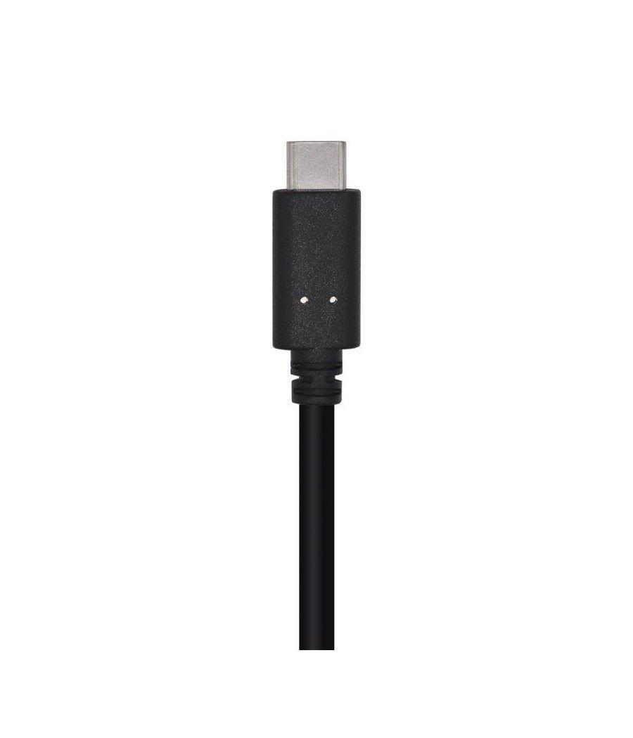 Cable USB 3.1 Aisens A107-0449/ USB Tipo-C Macho - USB Macho/ 0.5m/ Negro - Imagen 2