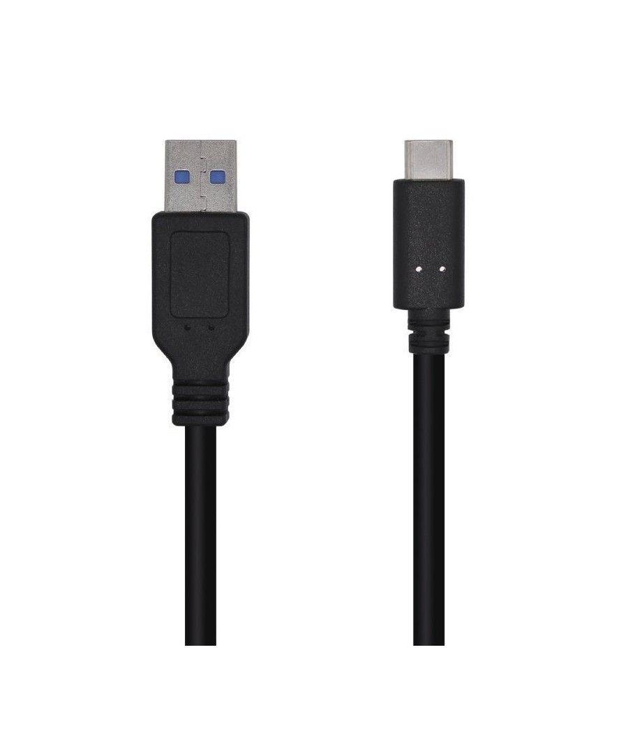 Cable USB 3.1 Aisens A107-0450/ USB Tipo-C Macho - USB Macho/ 1.5m/ Negro - Imagen 1