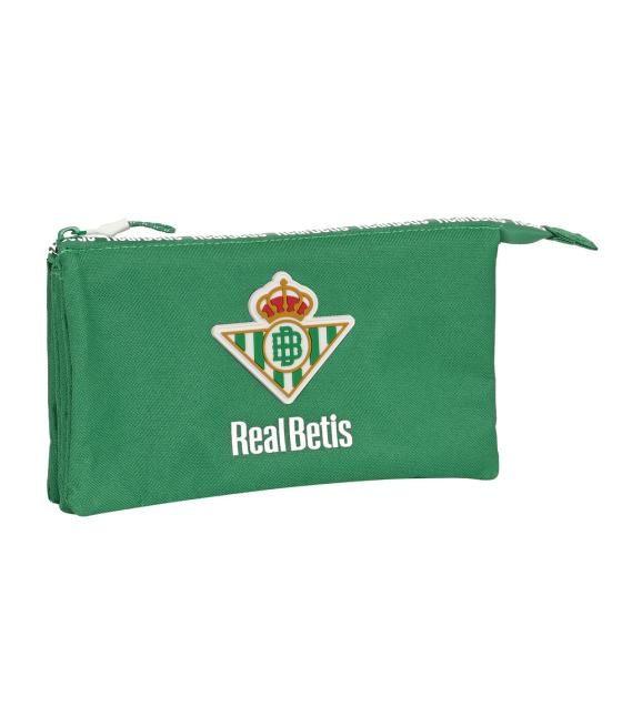 Bolso escolar portatodo safta triple reciclado real betis balompie 120x220x30 mm