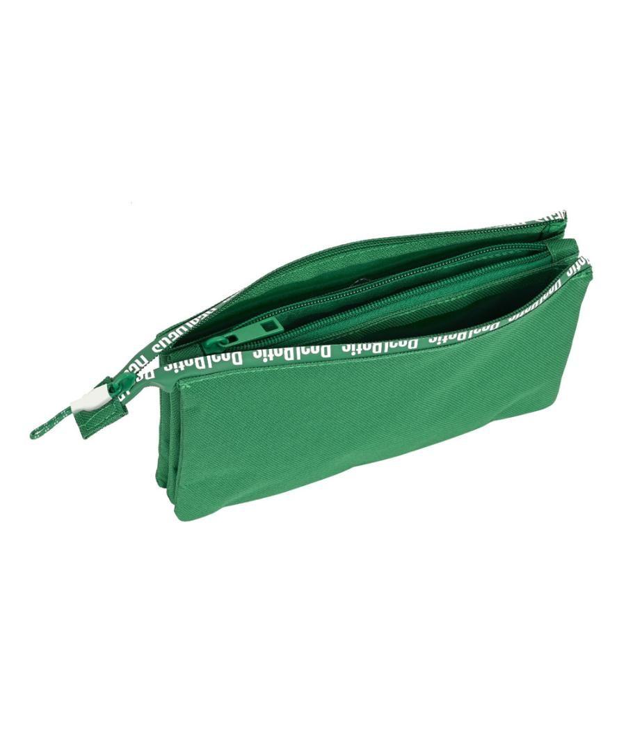 Bolso escolar portatodo safta triple reciclado real betis balompie 120x220x30 mm