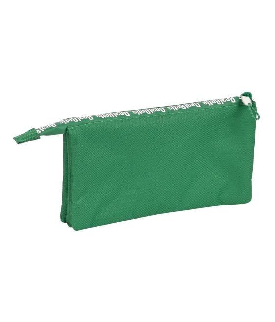 Bolso escolar portatodo safta triple reciclado real betis balompie 120x220x30 mm