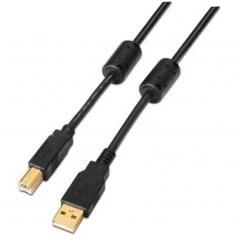 Cable USB 2.0 Impresora Nanocable 10.01.1203/ USB Macho - USB Macho/ 3m/ Negro - Imagen 4