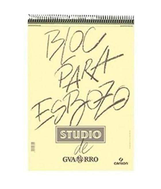 Canson bloc esbozo guarro studio a5 espiral microperforado 50h 90gr papel blanco