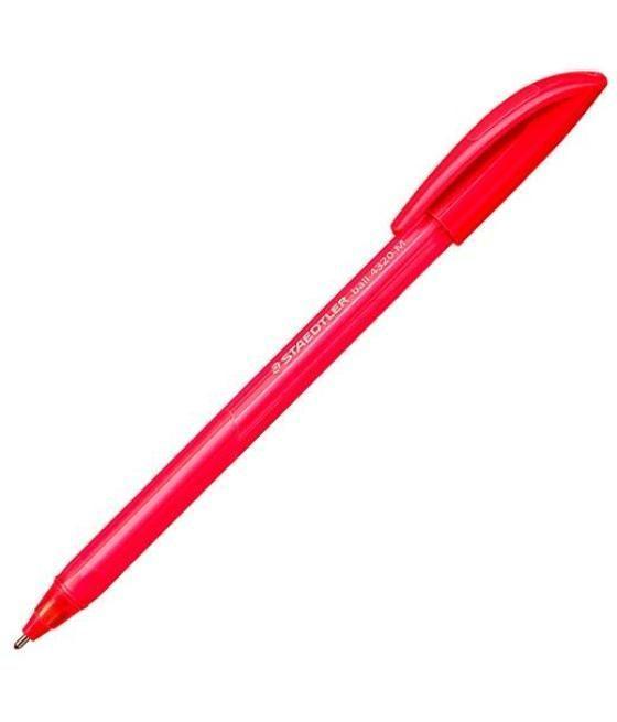 Staedtler bolígrafo ball 4320 m 1,0mm triangular rojo 10u