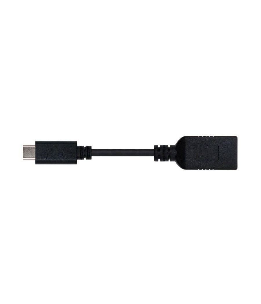 Cable USB 3.1 Nanocable 10.01.4201/ USB Tipo-C Macho - USB Hembra/ 15cm/ Negro - Imagen 3