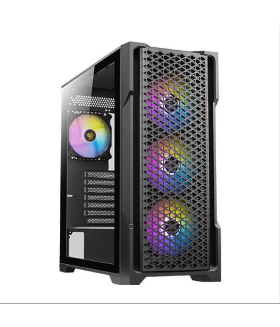 Caja gaming antec ax90 elite atx 2xusb 2.0 sin fte negro argb