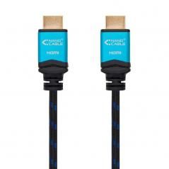 Cable HDMI 2.0 4K Nanocable 10.15.3707/ HDMI Macho - HDMI Macho/ 7m/ Negro/ Azul - Imagen 2