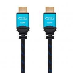 Cable HDMI 2.0 4K Nanocable 10.15.3707/ HDMI Macho - HDMI Macho/ 7m/ Negro/ Azul - Imagen 2