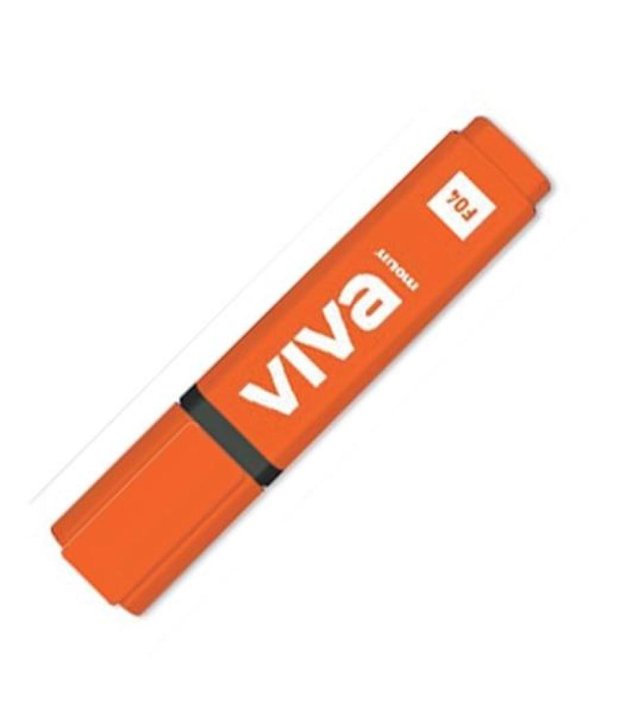 Molin marcador fluorescente viva naranja pack 10 unidades