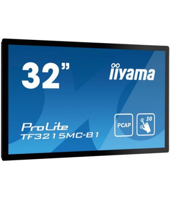 Iiyama prolite tf3215mc-b1 monitor pantalla táctil 81,3 cm (32") 1920 x 1080 pixeles single-touch quiosco negro