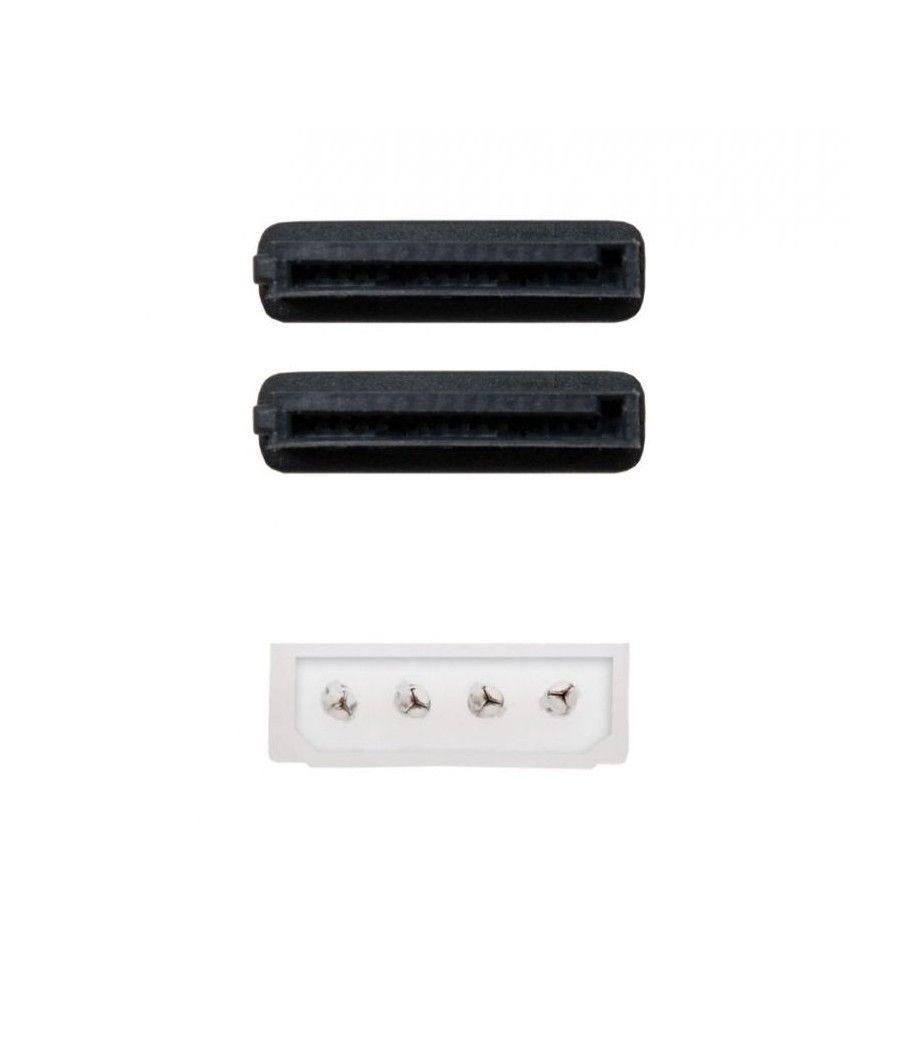 Cable Duplicador de Alimentación Nanocable 10.19.0101-OEM/ Molex Macho - 2x SATA Hembra/ 20cm - Imagen 2