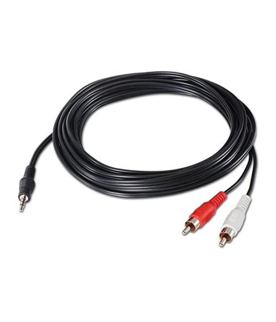 Cable Estéreo Nanocable 10.24.0310/ Jack 3.5 Macho - 2x RCA Macho/ 10m/ Negro - Imagen 5