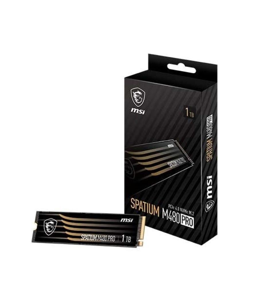 Disco duro m2 ssd 1tb pcie4 msi spatium m480 pro