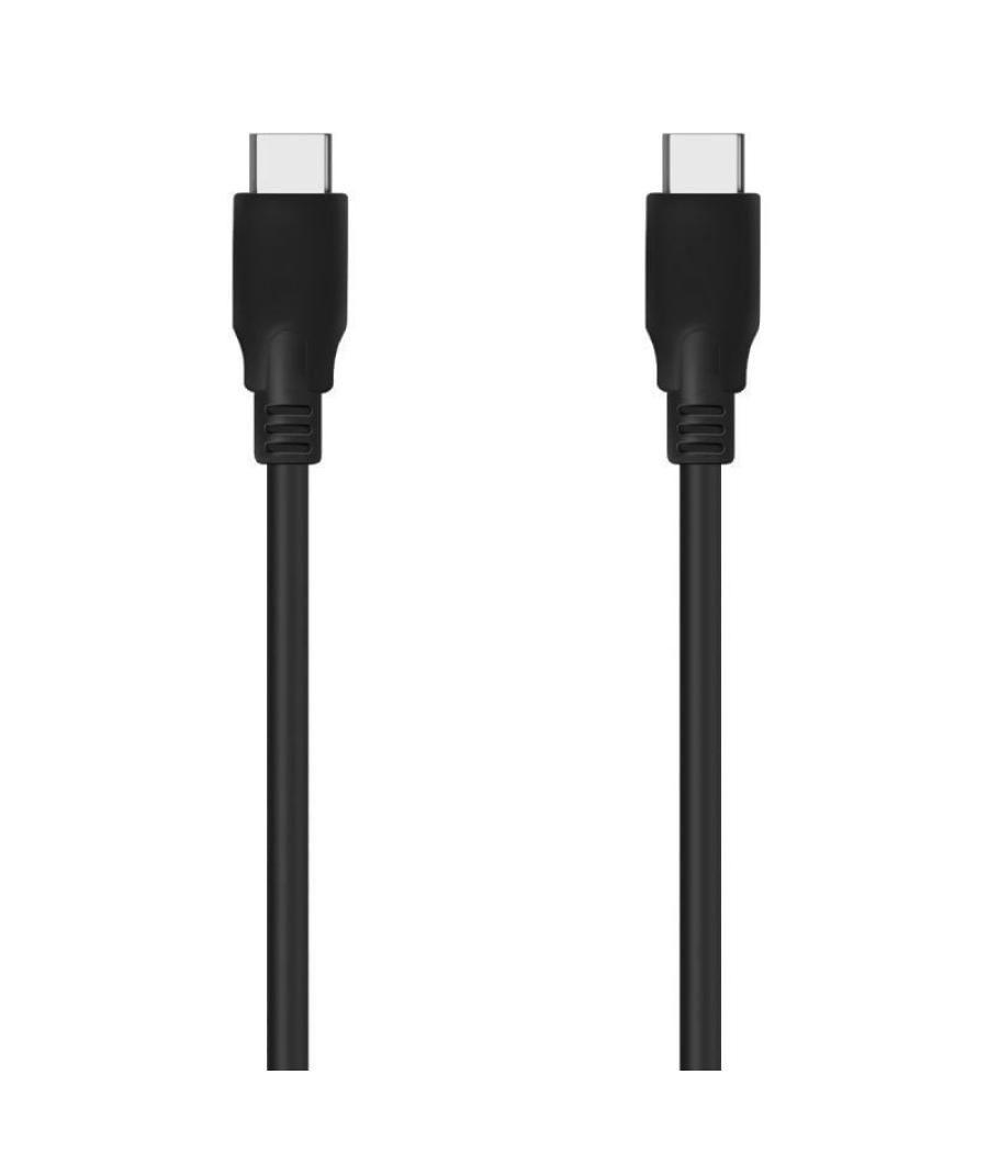 Cable usb 3.2 tipo-c aisens a107-0701 20gbps 5a 100w/ usb tipo-c macho - usb tipo-c macho/ 60cm/ negro