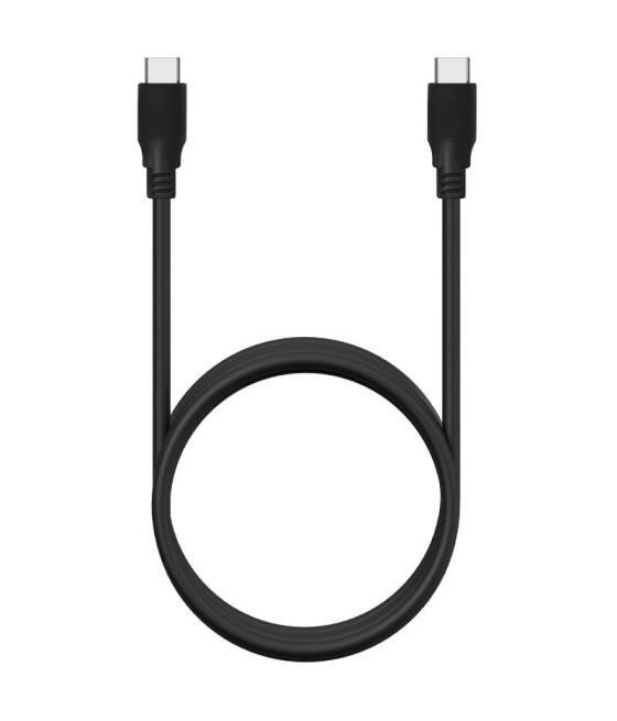 Cable usb 3.2 tipo-c aisens a107-0701 20gbps 5a 100w/ usb tipo-c macho - usb tipo-c macho/ 60cm/ negro