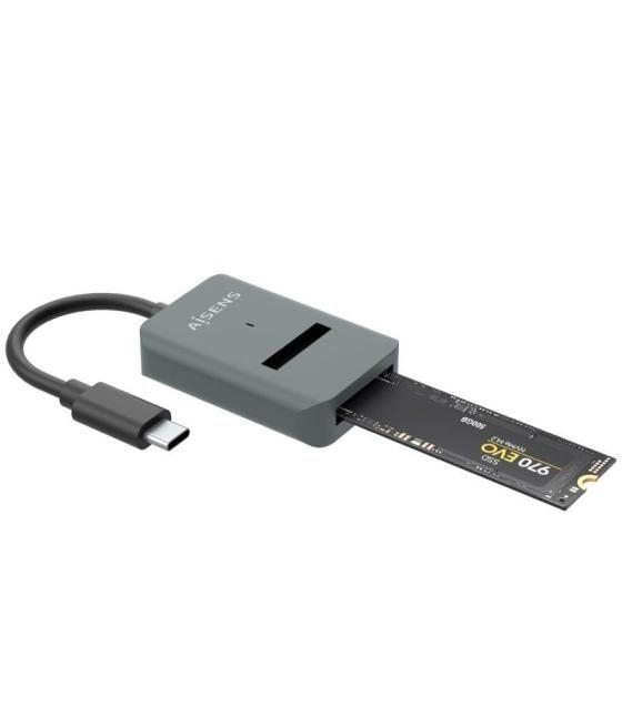 Dock usb tipo-c para ssd m2 sata/nvme ngff aisens asuc-m2d012-gr/ gris