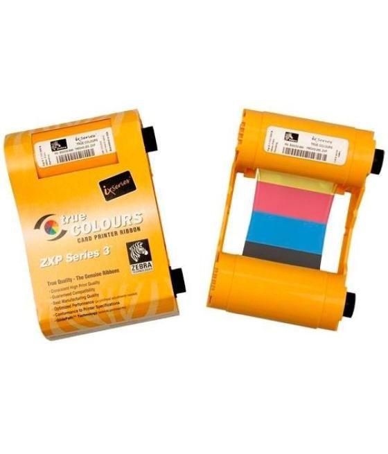 Zebra cinta de transferencia térmica ok/ bk / c / m / y doble cara para impresoras zxp3 y datamax ex2