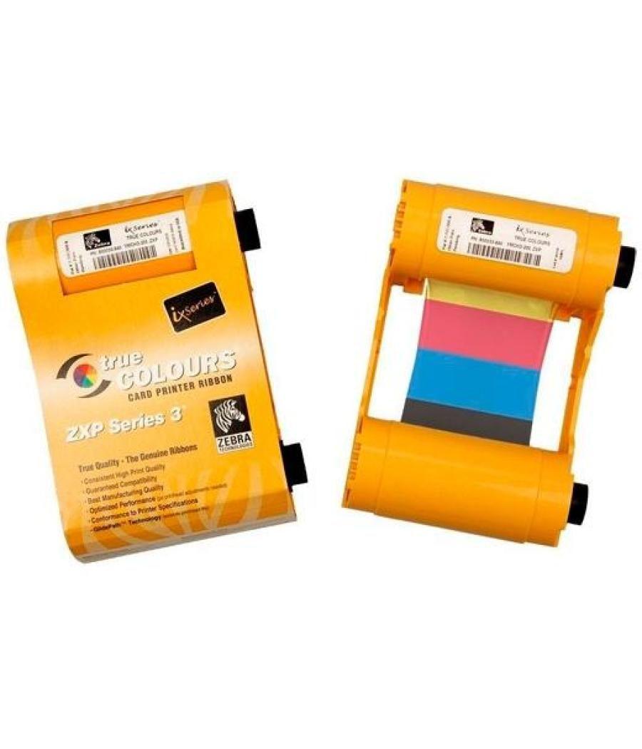 Zebra cinta de transferencia térmica ok/ bk / c / m / y doble cara para impresoras zxp3 y datamax ex2