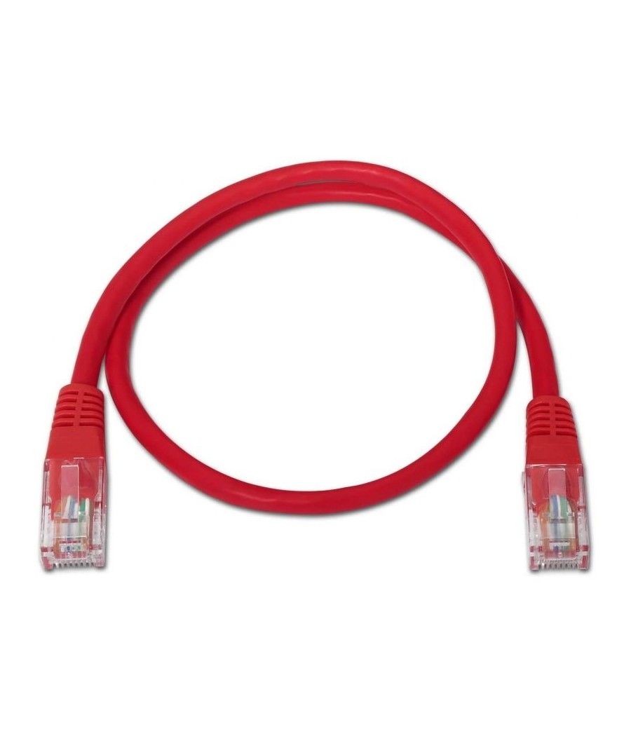 Cable de Red RJ45 UTP Aisens A133-0187 Cat.5e/ 50cm/ Rojo - Imagen 2