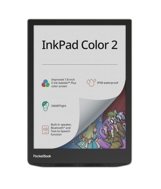 Ebook pocketbook inkpad 2 color 7.8pulgadas 16gb moon silver