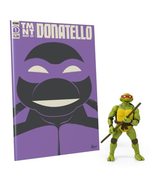 Figura y comic the loyal subjects tortugas ninja bst axn x idw donatello exclusive