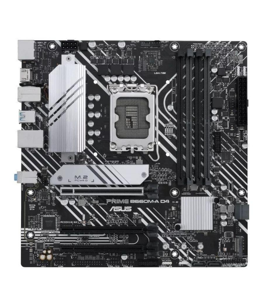 Placa base asus prime b660m-a d4-csm/ socket 1700/ micro atx