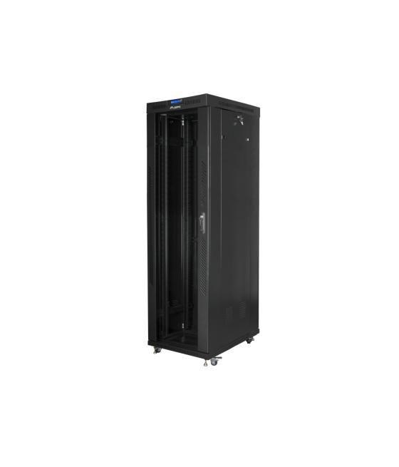 Armario lanberg rack 19" 42u 600x1000 flat pack negro