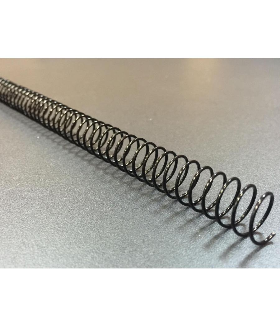 Yosan espiral plástico negra 10 mm (paso 64 4.1) 100 unidades