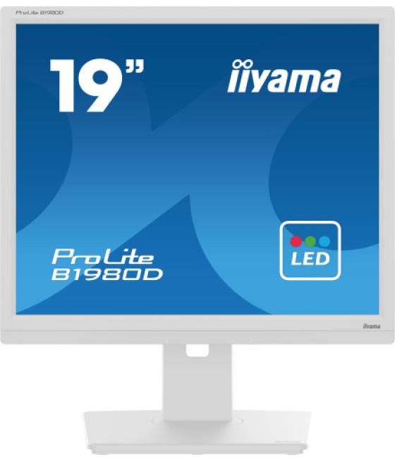Iiyama prolite b1980d-w5 pantalla para pc 48,3 cm (19") 1280 x 1024 pixeles sxga lcd blanco