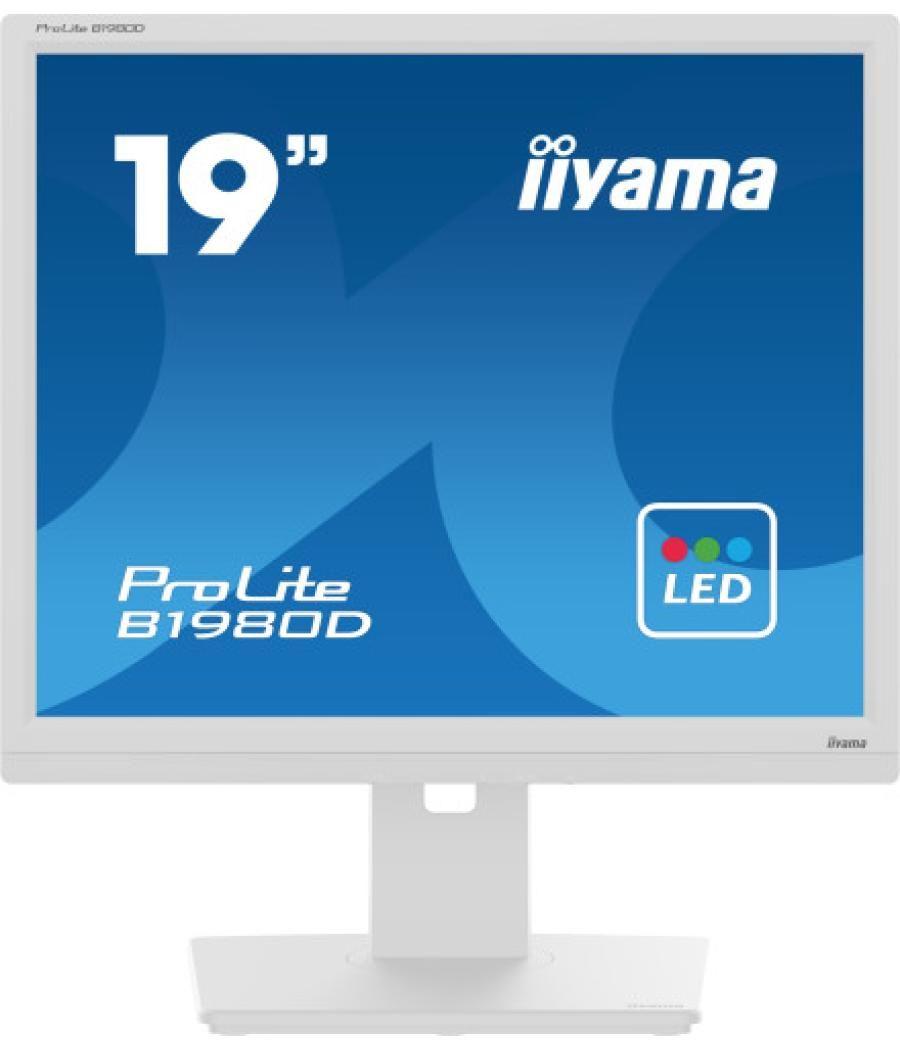 Iiyama prolite b1980d-w5 pantalla para pc 48,3 cm (19") 1280 x 1024 pixeles sxga lcd blanco