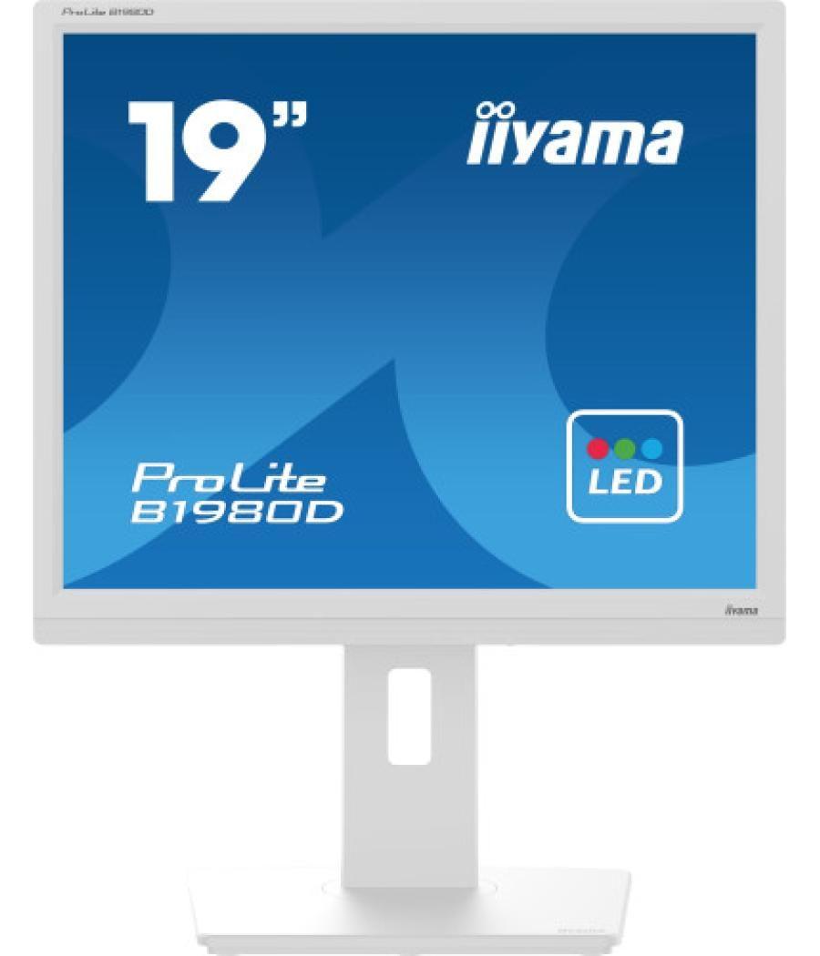 Iiyama prolite b1980d-w5 pantalla para pc 48,3 cm (19") 1280 x 1024 pixeles sxga lcd blanco