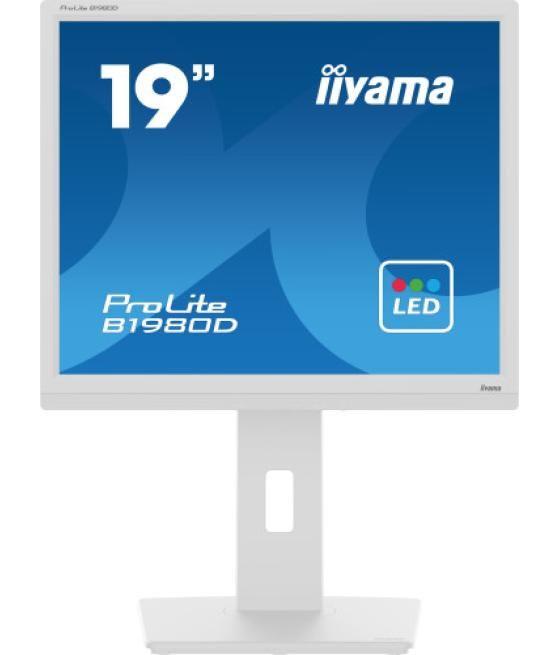 Iiyama prolite b1980d-w5 pantalla para pc 48,3 cm (19") 1280 x 1024 pixeles sxga lcd blanco