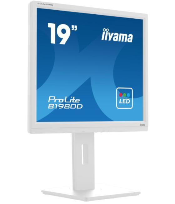 Iiyama prolite b1980d-w5 pantalla para pc 48,3 cm (19") 1280 x 1024 pixeles sxga lcd blanco