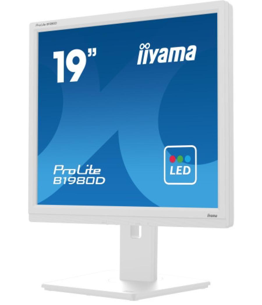 Iiyama prolite b1980d-w5 pantalla para pc 48,3 cm (19") 1280 x 1024 pixeles sxga lcd blanco