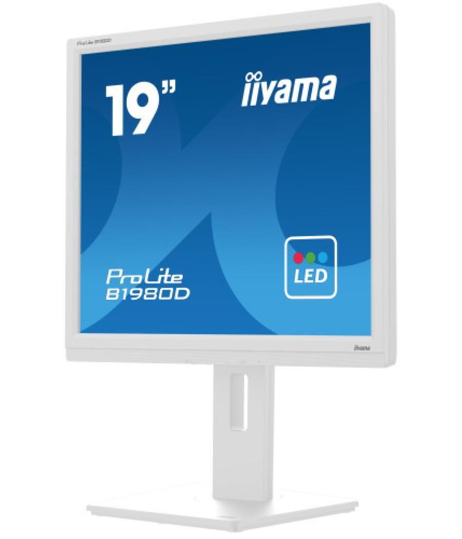 Iiyama prolite b1980d-w5 pantalla para pc 48,3 cm (19") 1280 x 1024 pixeles sxga lcd blanco