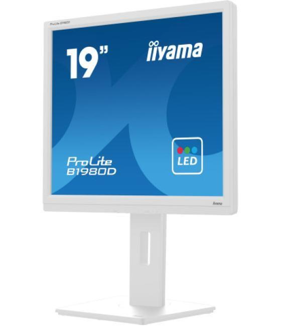 Iiyama prolite b1980d-w5 pantalla para pc 48,3 cm (19") 1280 x 1024 pixeles sxga lcd blanco