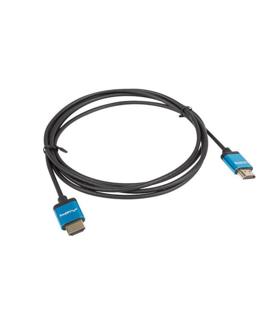 Cable hdmi lanberg macho - macho v2.0 4k slim 1m negro