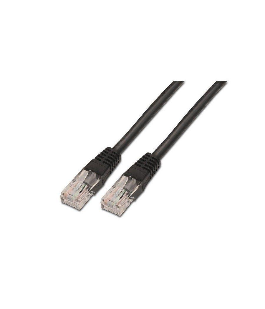 Cable de Red RJ45 UTP Aisens A135-0258/ Cat.6/ 1m/ Negro - Imagen 1