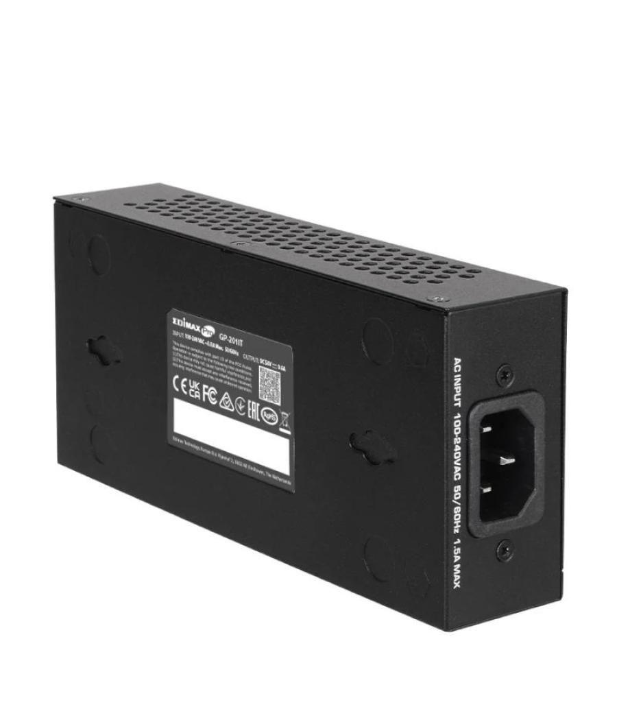 Edimax gp-201it inyector poe+ gigabit 30w 802.3at