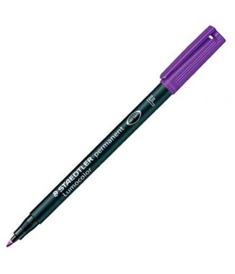 Staedtler rotulador permanente lumocolor 318 f violeta pack 10 unidades