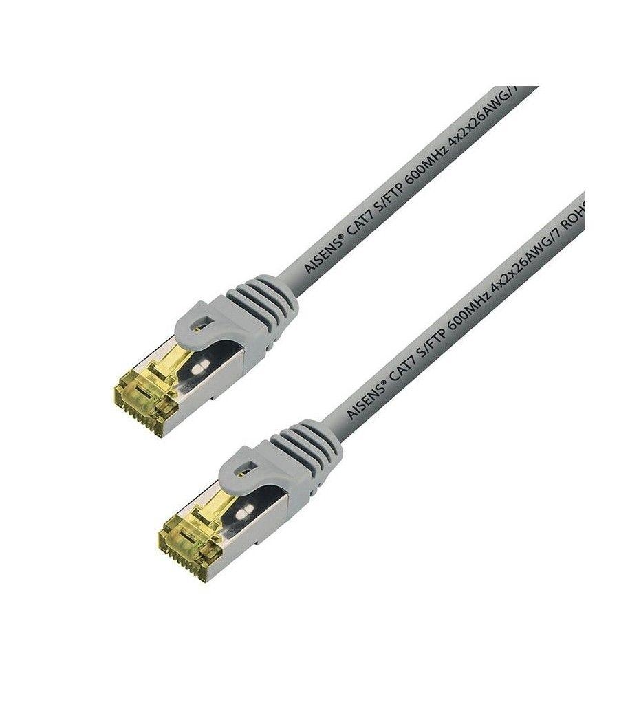 Cable de Red RJ45 S/FTP Aisens 146-0332 Cat.7/ 25cm/ Gris - Imagen 1