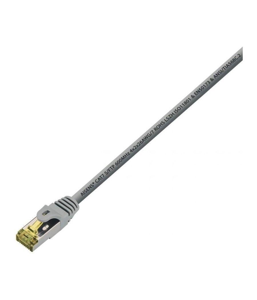 Cable de Red RJ45 S/FTP Aisens 146-0332 Cat.7/ 25cm/ Gris - Imagen 2