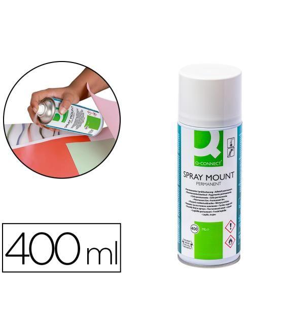 Pegamento q-connect spray mount adhesivo permanente bote de 400 ml