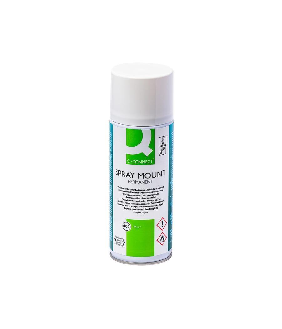 Pegamento q-connect spray mount adhesivo permanente bote de 400 ml