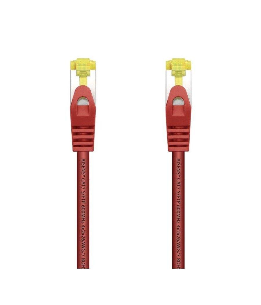 Cable de Red RJ45 SFTP Aisens A146-0468 Cat.7/ 25cm/ Rojo - Imagen 1