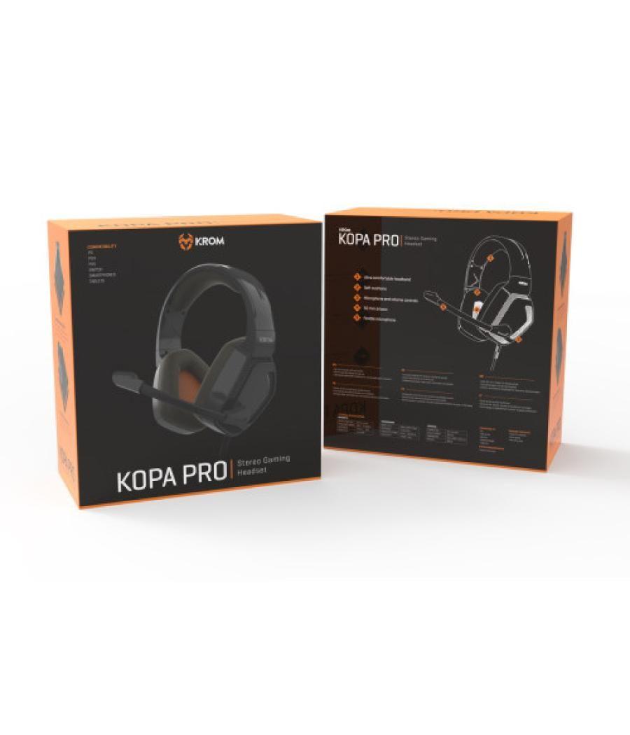 Krom kopa pro auriculares alámbrico diadema juego negro
