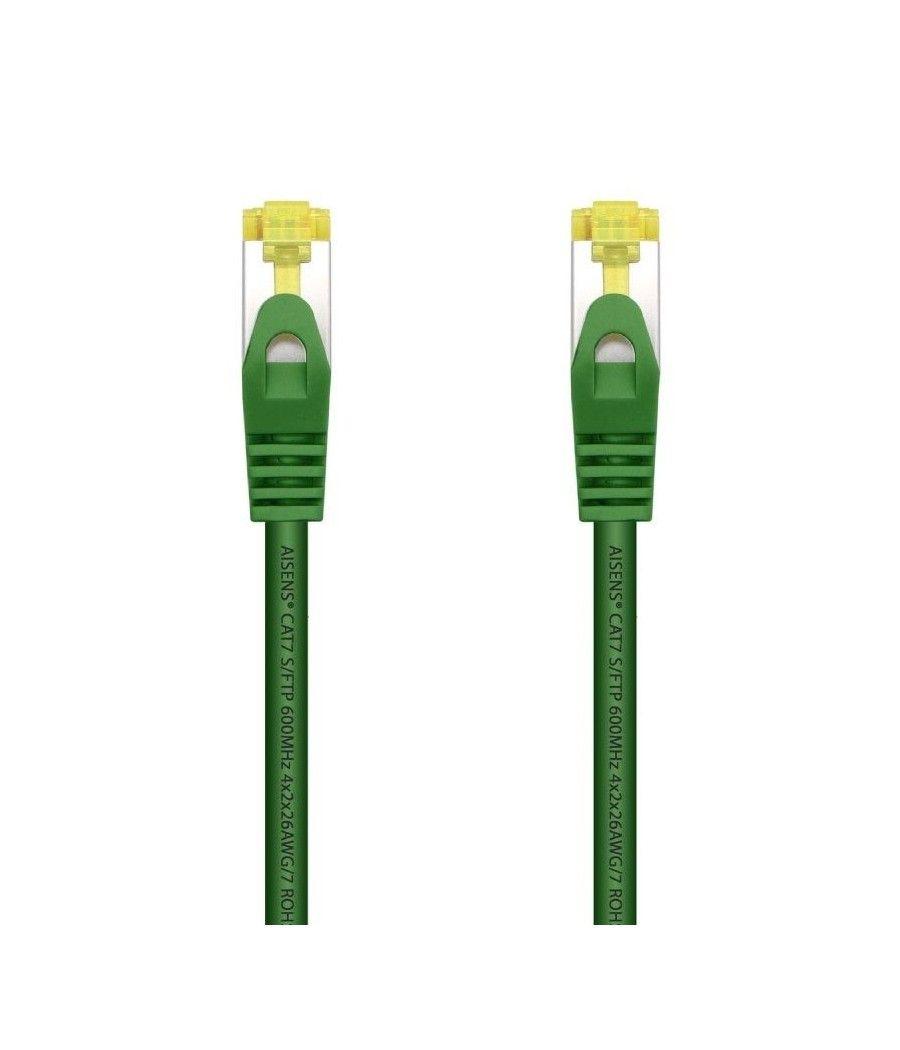 Cable de Red RJ45 SFTP Aisens A146-0480 Cat.7/ 25cm/ Verde - Imagen 1