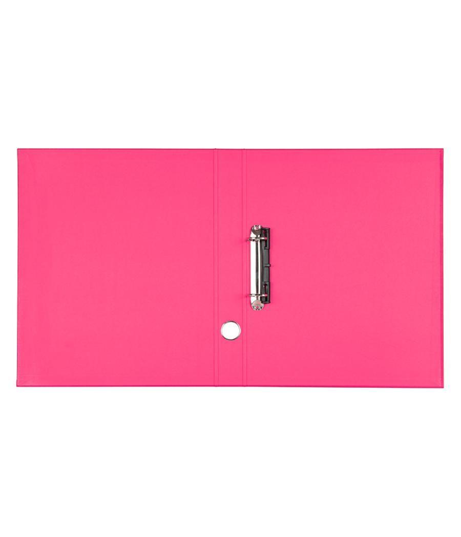 Modulo liderpapel 3 archivadores folio 2 anillas mecanismo de palanca 52mm rosa